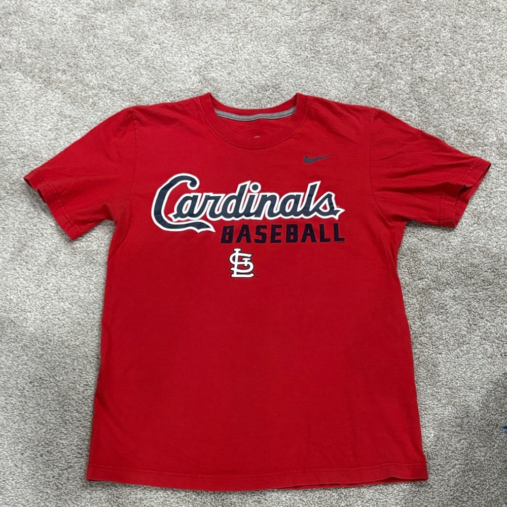 Nike Red Cardinals Baseball Tee